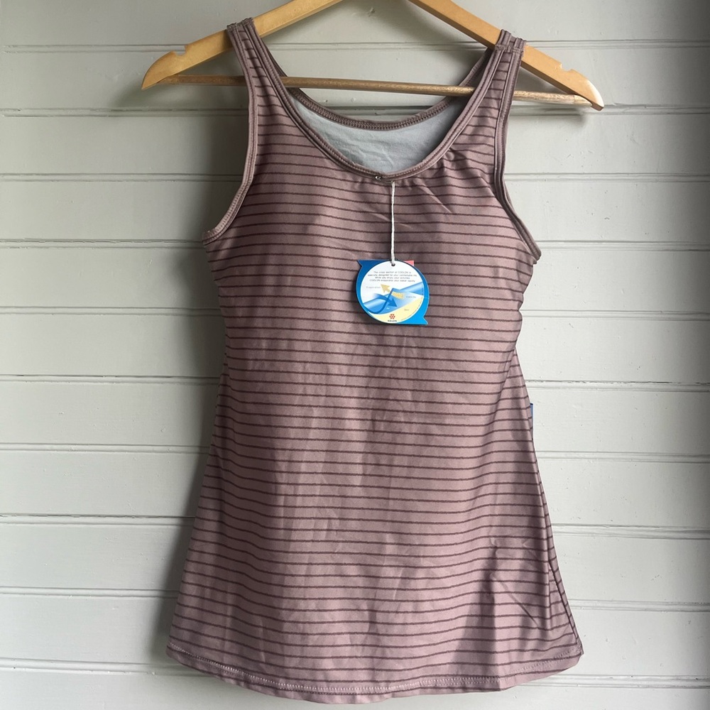 Women’s Striped Brown Tank Top - XS